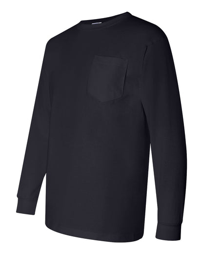 Bayside - Union-Made Long Sleeve Pocket T-Shirt - 3055