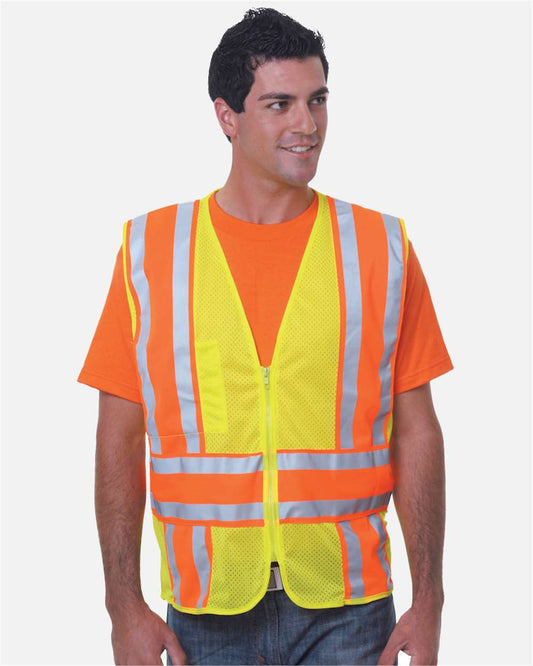 Bayside - USA-Made ANSI Safety Mesh Vest - 3787