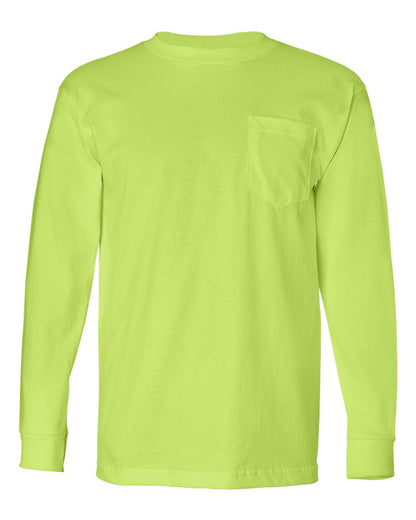 Bayside - USA-Made Long Sleeve Pocket T-Shirt - 8100