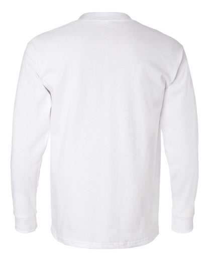 Bayside - USA-Made Long Sleeve Pocket T-Shirt - 8100