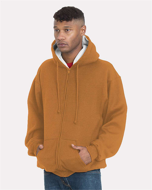 Bayside - USA-Made Super Heavy Thermal Lined Full-Zip Hooded Sweatshirt - 940