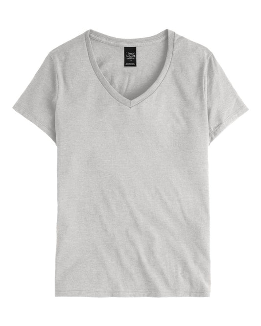 HANES Women's Perfect-T V-Neck T-Shirt - S04V