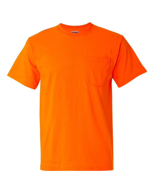 JERZEES - Dri-Power® 50/50 Pocket T-Shirt - 29MPR Hi-Vis