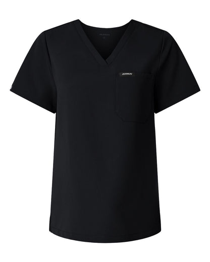 Jaanuu Women's Rhena Essential 1-Pocket Scrub V-Neck Top - W10001