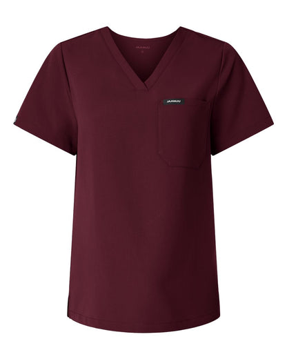 Jaanuu Women's Rhena Essential 1-Pocket Scrub V-Neck Top - W10001