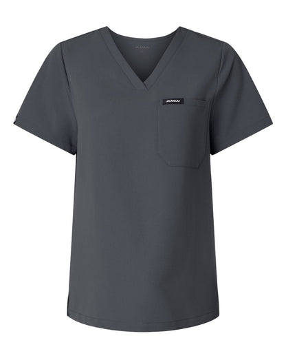 Jaanuu Women's Rhena Essential 1-Pocket Scrub V-Neck Top - W10001