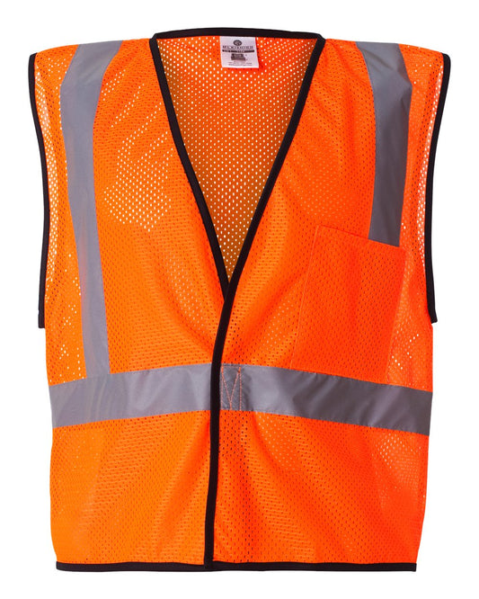 Kishigo Unisex Economy Single Pocket Hook-and-Loop Mesh Vest - 1193-1194