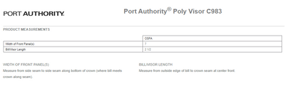Port Authority® Poly Visor C983