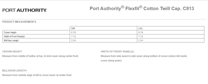 Port Authority® Flexfit® Cotton Twill Cap. C813